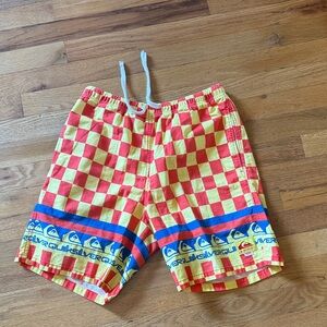 Men’s size small quiksilver stranger things checkerboard retro 80s shorts